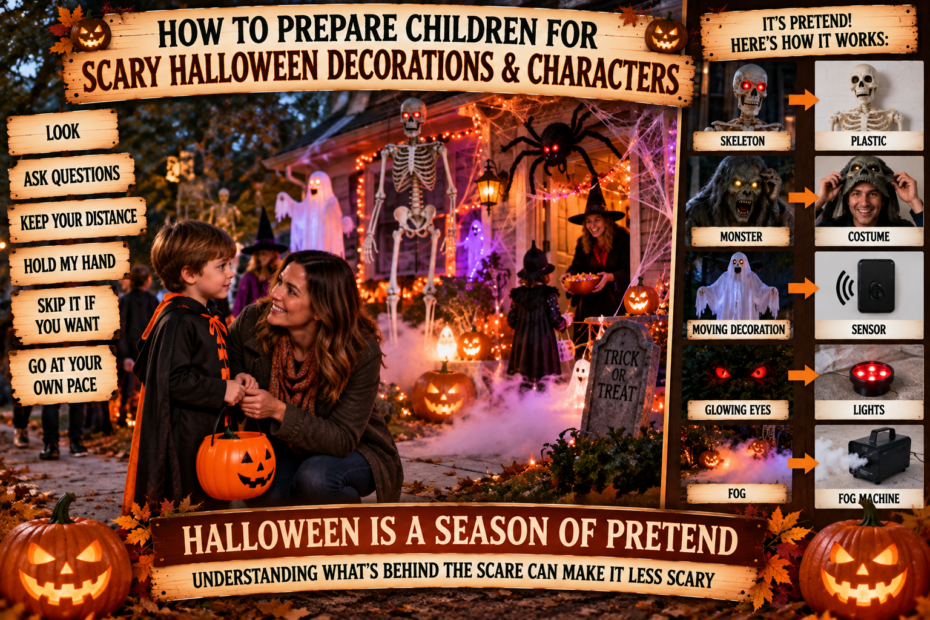 How to Prepare Children for Scary Decorations at Halloween Featured Image