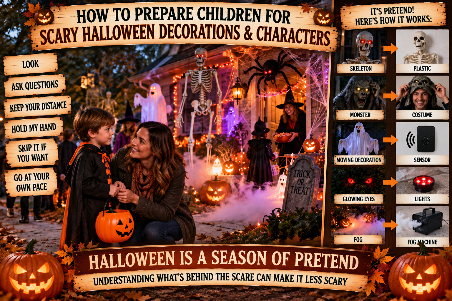 How to Prepare Children for Scary Decorations at Halloween Featured Image