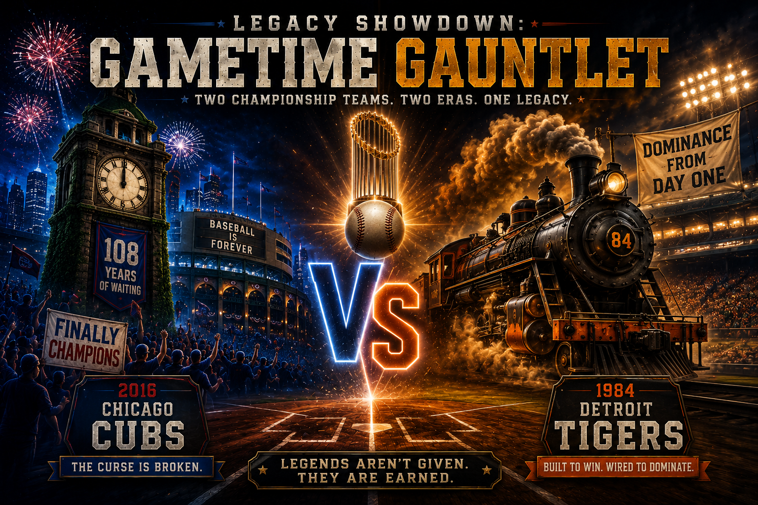 2016 Cubs vs. 1984 Tigers Featured image